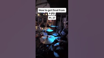 How to get fired from a gig Pt. 37 #drums #drummer #live #band #prank #fail