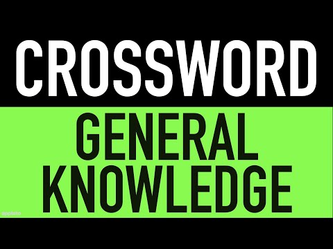 Crossword Puzzles with Answers #12 - 11 General Knowledge Trivia Questions | GK Pub Quiz
