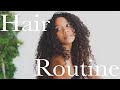 curly hair routine 2021 | 3b + 3c | no diffuser | aesthetic tutorial