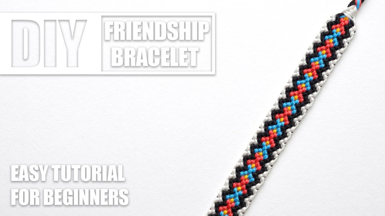 X Zigzag Lines Dots Macrame Friendship Bracelets | Easy Tutorial for ...