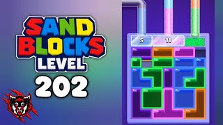 Sand Blocks Drop Puzzle Level 202 Game Walkthrough