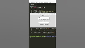 Python Temperature Converter: Simplify Celsius, Fahrenheit Conversions! | #shorts