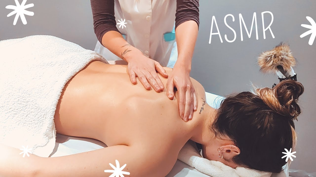 ASMR | Masaje descontracturante con percusiones y pindas | Soft spoken back massage - ENG SUBS
