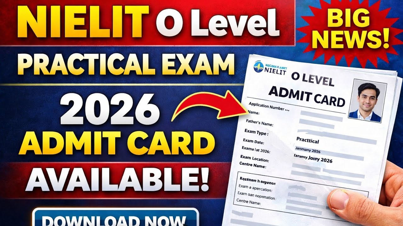 O Level Practical Exam 2026 Available 🔥 | NIELIT Practical Download Kaise Kare