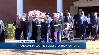 Family honors and remembers Rosalynn Carter before her burial in Plains