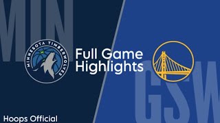 Minnesota Timberwolves vs Golden State Warriors Full Game Highlights | 24 March 2024