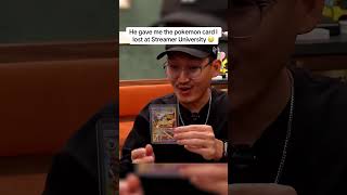 He Gifted Me The Pokemon Card from Streamer University 😱