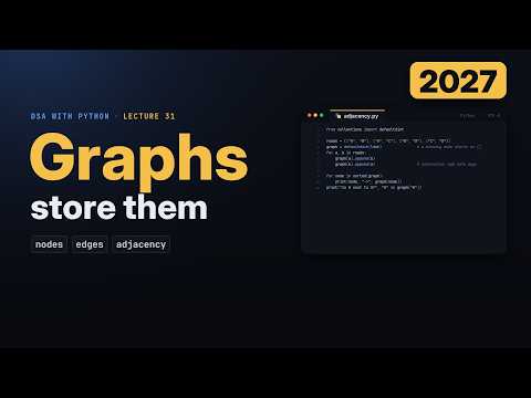Graphs in Python (2027): Nodes, Edges, Adjacency List vs Matrix, Explained Simply