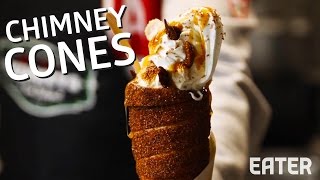 Making Chimney Cones at Eva’s Original