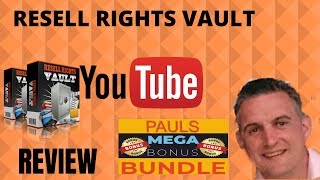 Resell Rights Vault review + mega bonuses-don't buy without them