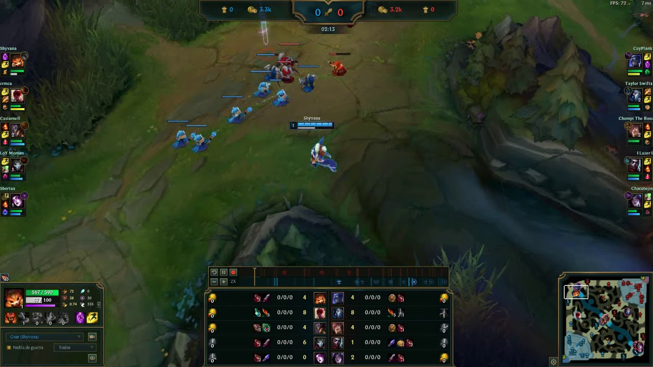 Gnar vs Shen min 3 Hard Push