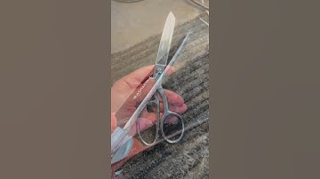 Before and After Sharpening Poorly Sharpened Sewing Scissors #sharpening