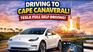 Drive to Cape Canerval with full FSD to watch Falcon 9 launch