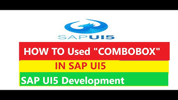 How to used "COMBOBOX" in SAP UI5. II SAP UI5 Complete Course