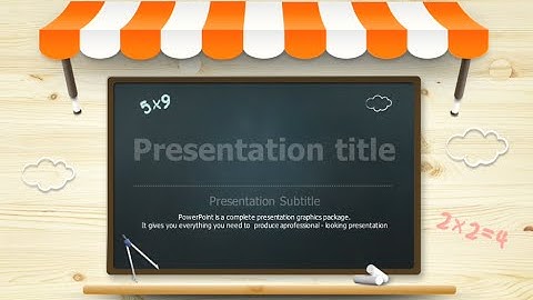 blackboard animated powerpoint template