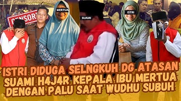 Tuduh Istri Selingkuh, Suami Bunvh Ibu Mertua Saat Hendak Wudhu Subuh. H4jar Kepala Dengan Palu Besi