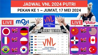 Jadwal VNL 2024 Putri Pekan ke 1 : BELANDA vs TURKI | Klasemen VNL 2024 Putri