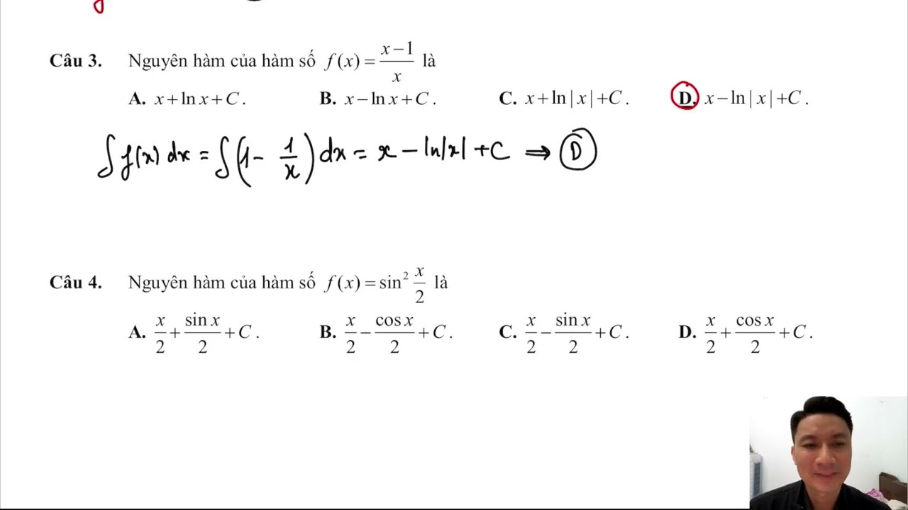 TỔNG ÔN NGUYÊN HÀM - TÍCH PHÂN - ỨNG DỤNG (THẦY ĐỖ XUÂN THẮNG)