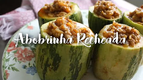 Abobrinha recheada | Angela Domingues