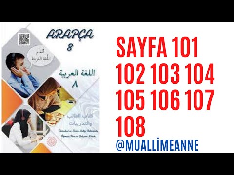 8 sınıf Arapça Ders kitabı tercümesi  3.ünite 3. ders ( sayfa 101 102 103104105 106 107 108 )