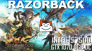 Stormblood Benchmark, GTX 1070 8GB OC Card + i5 7500 3.4ghz Processor, Razorback