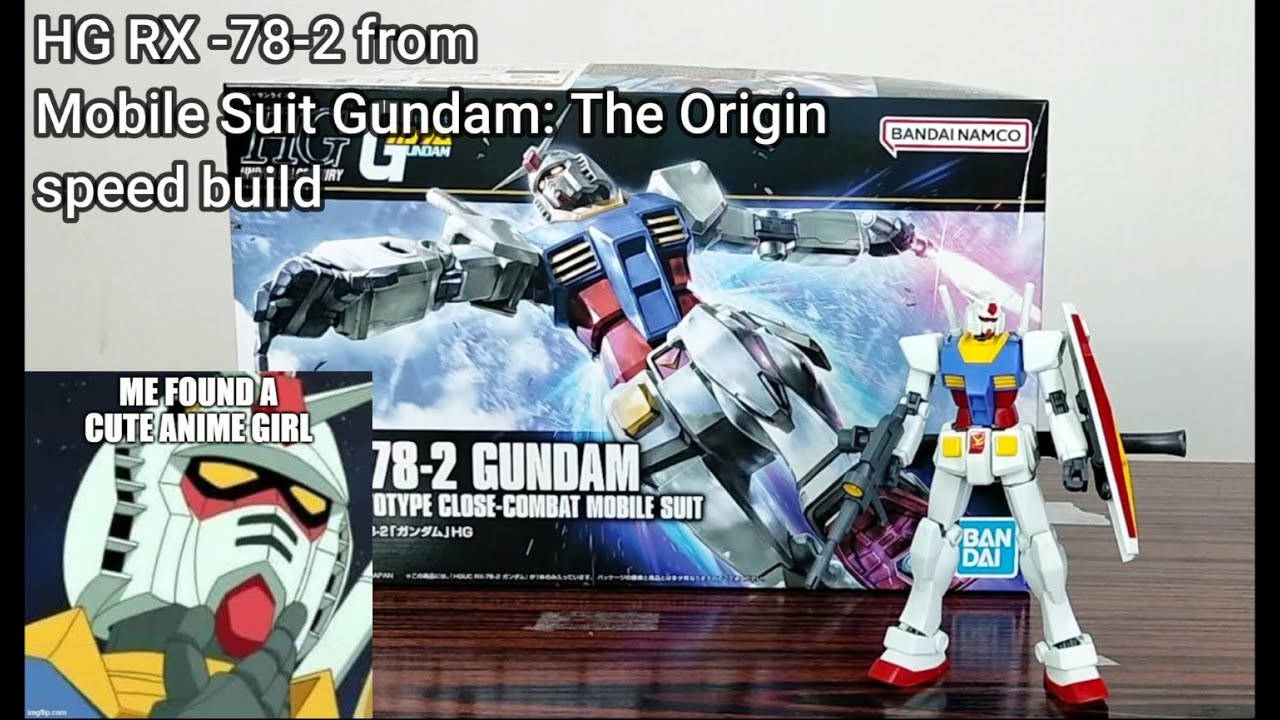 HG RX-78-02 Gundam from Mobile Suit Gundam: The Origin speed build [ model kit ]