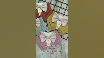 Tuxedo Dog Bandana for your dapper dogs!