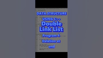 Deletion at End | Double Linked List #double #delete #youtube #youtubeshorts #youtuber #link