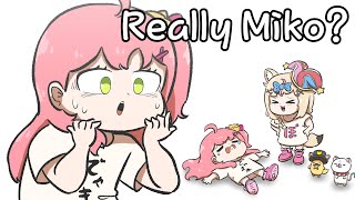 【Hololive】 Mikochi was tricked by tongue twister prank 【Sakura Miko/Omaru Polka/Clip/Ebihurai/Comic】