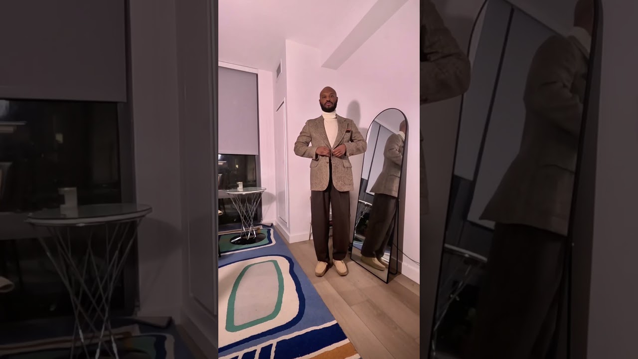 How To Style Tweed Jacket with Wallabees 