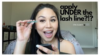 LASH HACK: apply lashes UNDER the lash line?!?  || step-by-step