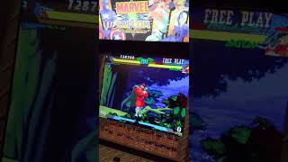 Testing out the secret characters in MSH vs SF #retrogaming #arcade1up #mvc #fgc #marvel #capcom