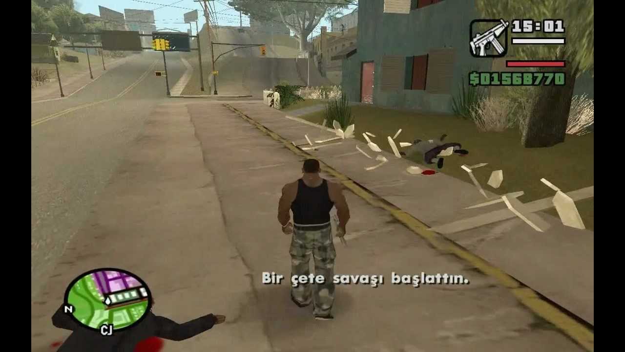 GTA San Andreas Görev - Ballas Bölgesine Saldırı - YouTube