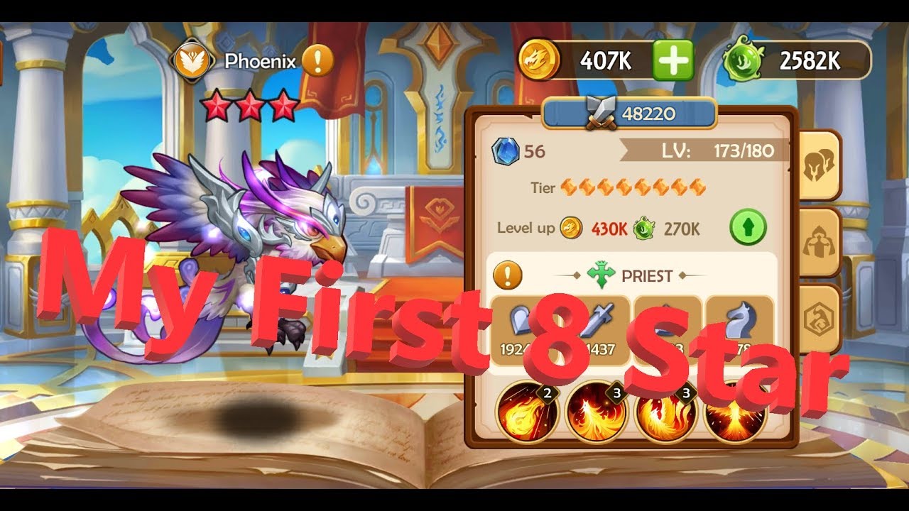 Epic Summoners | Fusing 8 Star Phoenix | My First 8 Star | Team Upgrade