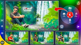 Nature waterfalls beautiful lyrical status video editing in kinemaster screenshot 5