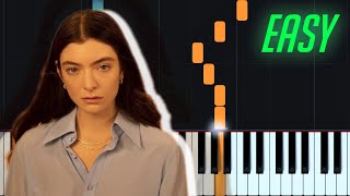Lorde - Leader of a New Regime Piano Tutorial EASY | Sheet