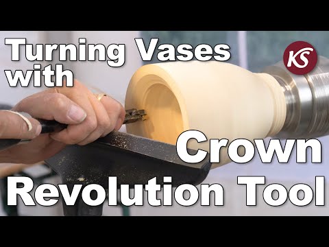 Woodturning with Crown Revolution Tools | Mark Sangers hollowing techniques | Stratos FU-230