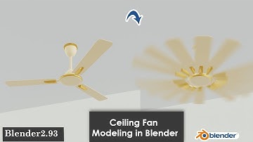 Ceiling Fan Modeling in Blender 2.93 || Animation Tutorial