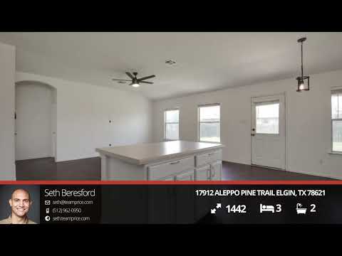 17912 Aleppo Pine Trail, Elgin, TX home video tour
