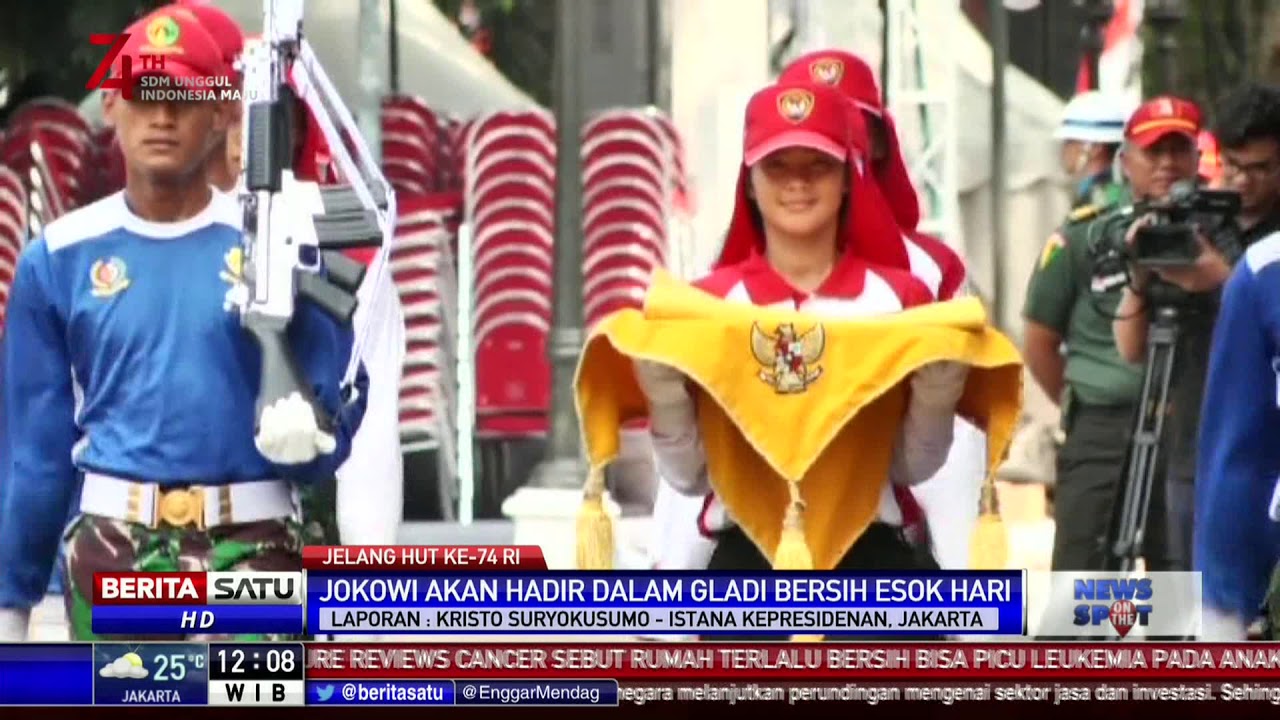  Istana  Negara  Jakarta Gelar Gladi Kotor HUT  ke 74  RI  YouTube