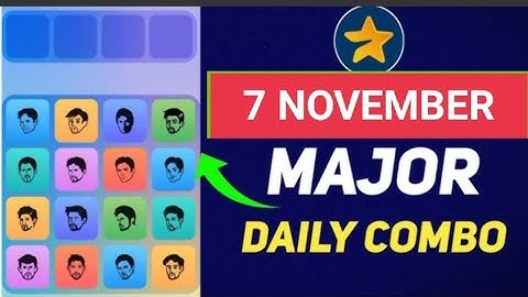 7 November Major puzzle durov Solved Today |Major Daily combo card 7 November | Major Puzzle Today