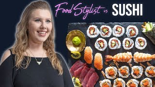 Food Stylist Shows How to Style Sushi For Photography | Styling Sushi Rolls and Nigiri
