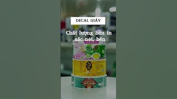 IN TEM NHÃN | Lựa Chọn Loại Giấy Decal Phù Hợp Với Tem Nhãn #short
