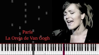 Vignette de la vidéo "París - La Oreja de Van Gogh (Cover/Tutorial de Piano )"