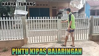 Tutorial Lengkap Membuat Pintu Kipas  Pagar Bajaringan