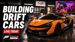 LIVE! Building Drift Cars &amp; Chat in Forza Horizon 6 | Tuning &amp; Testing - Thrustmaster T300 RS GT