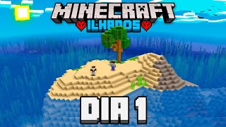 Sobrevivendo 100 DIAS em DUPLA em uma ILHA no MINECRAFT HARDCORE 01