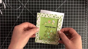 Stitched Scallop Frame Shaker Card