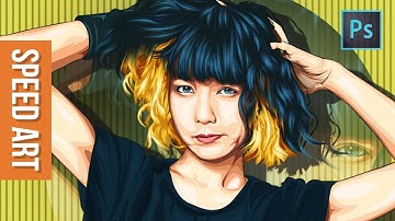 [ Speed Art ] Vector Vexel Mami Sasazaki Full Body (Cartoon Effect)