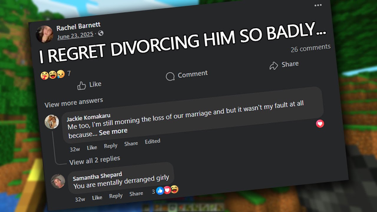 reading the worst facebook confessions while playing hardcore minecraft